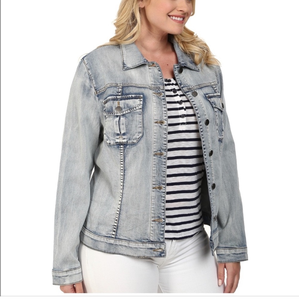 Kut From the Kloth Amelia Denim Jacket, Size 2X